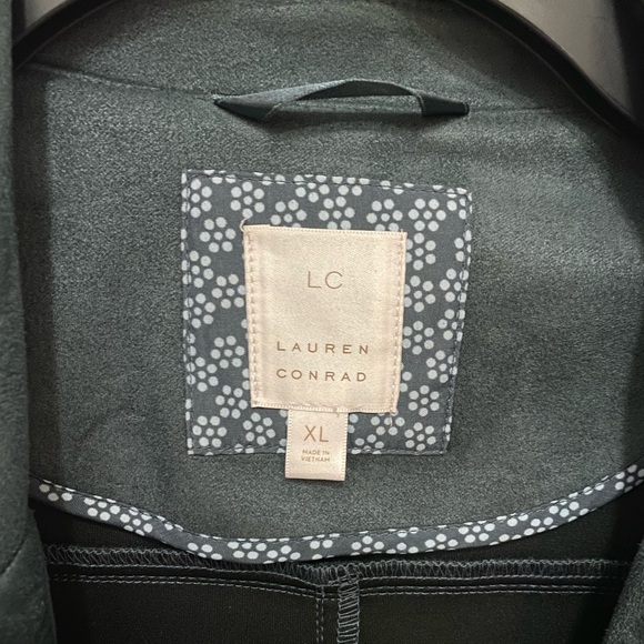 Suede teal cropped jacket - Picture 4 of 6